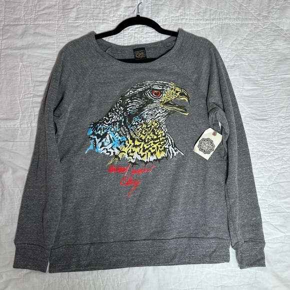 Obey sweatshirt grey new with tag medium bird - Picture 1 of 5